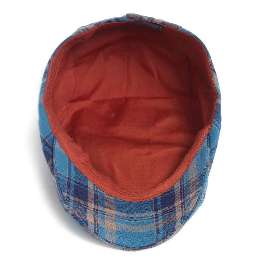 LIA | Thin plaid flat-top hat