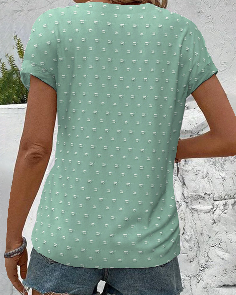 2025 Button Down V-Neck Shirt