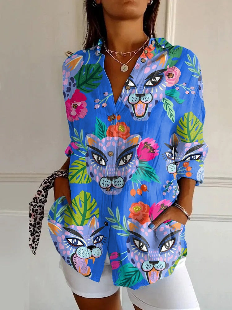 Floral Breeze Cotton-Linen Shirt – Lightweight, Breathable, Effortlessly Chic