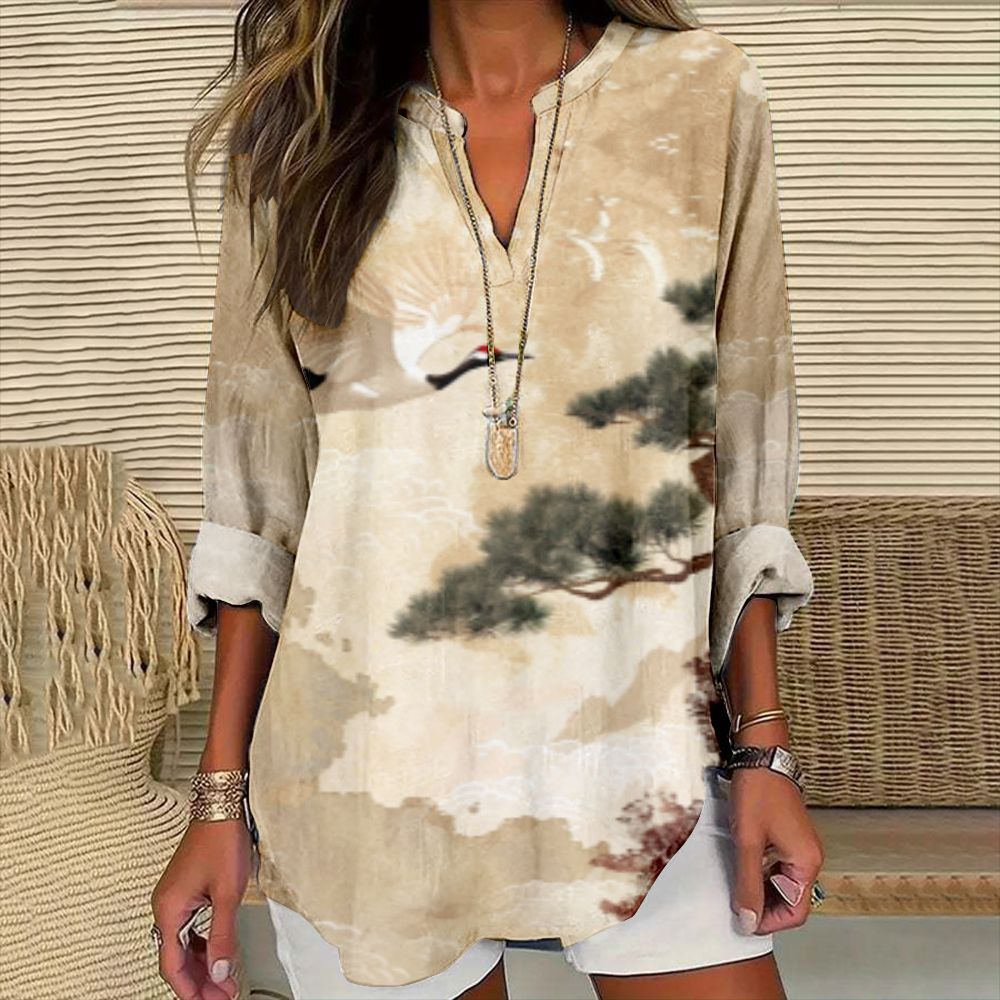 Women's Floral Print Blouse — Romantic, Breezy & Feminine