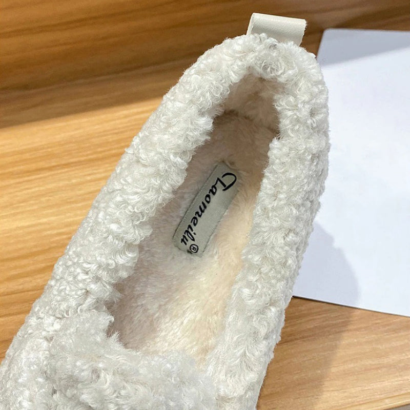 Winter Plush Slip-On Outdoor Loafer Shoes