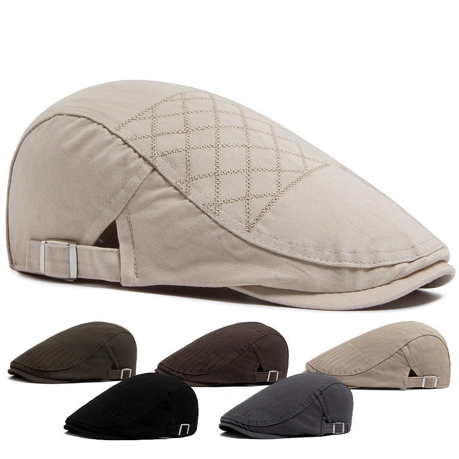 Buck | Embroidered flat cap
