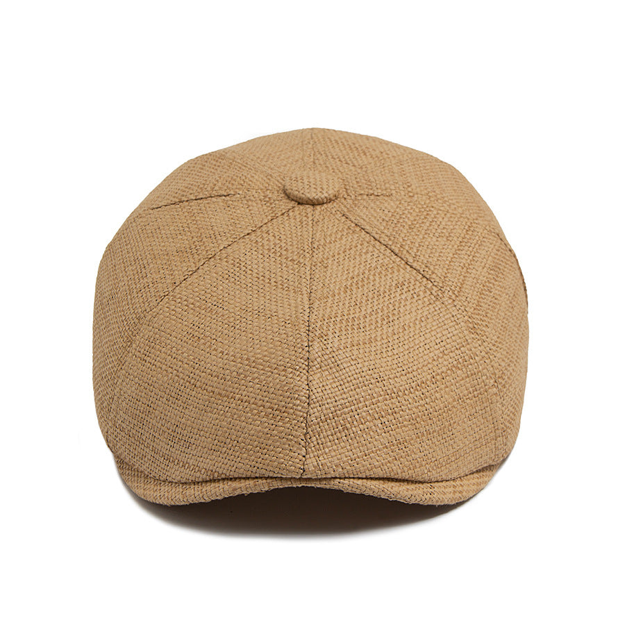 Weaving newsboy cap