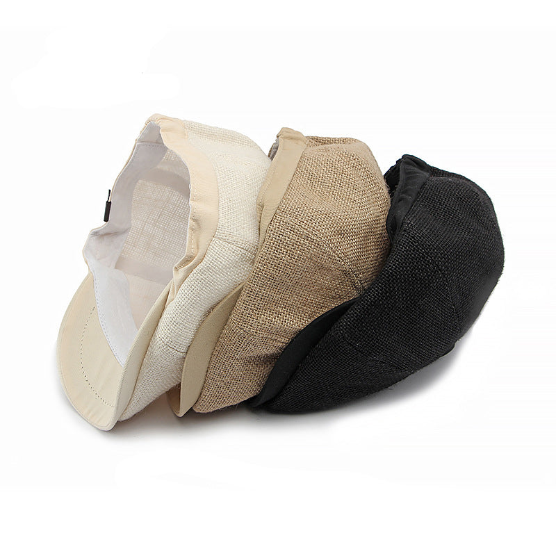 Breathable mesh octagonal newsboy cap