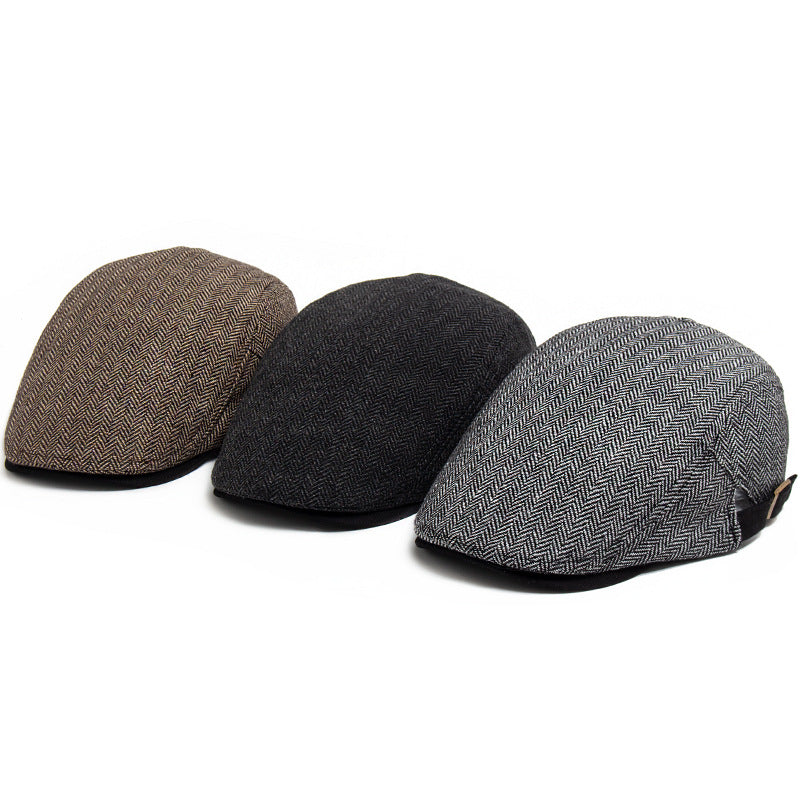 Ruth | British style flat cap-Khaki