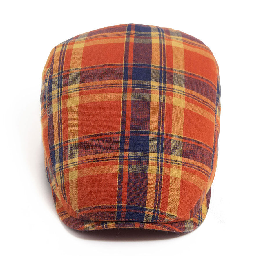 LIA | Thin plaid flat-top hat