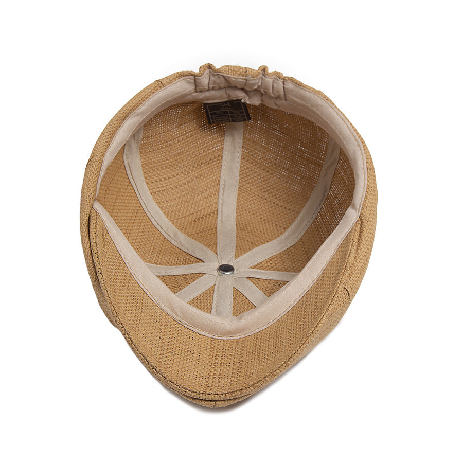 Weaving newsboy cap