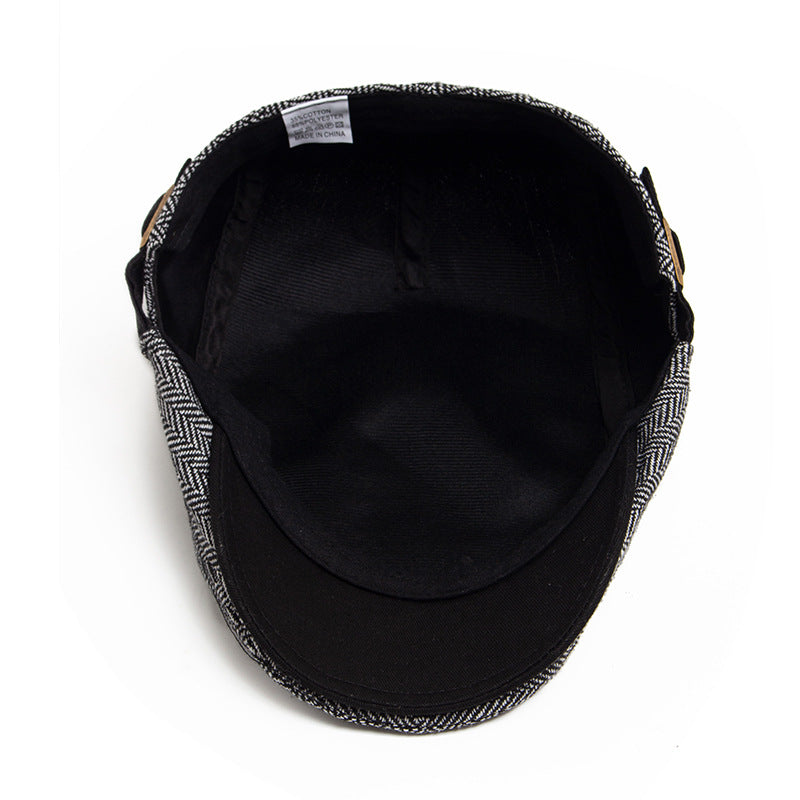 Ruth | British style flat cap-Khaki