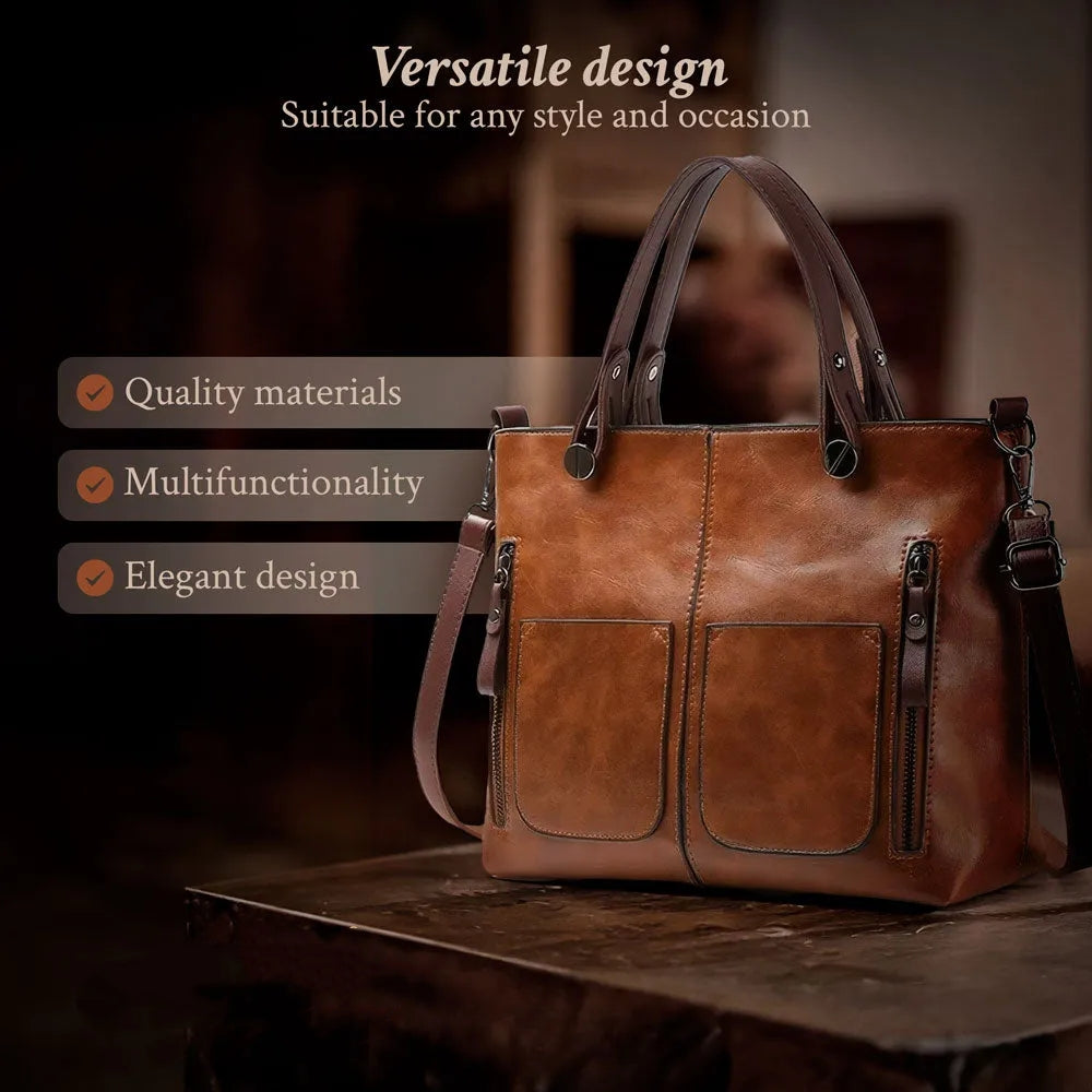Women's Calfskin Leather Shoulder Bag