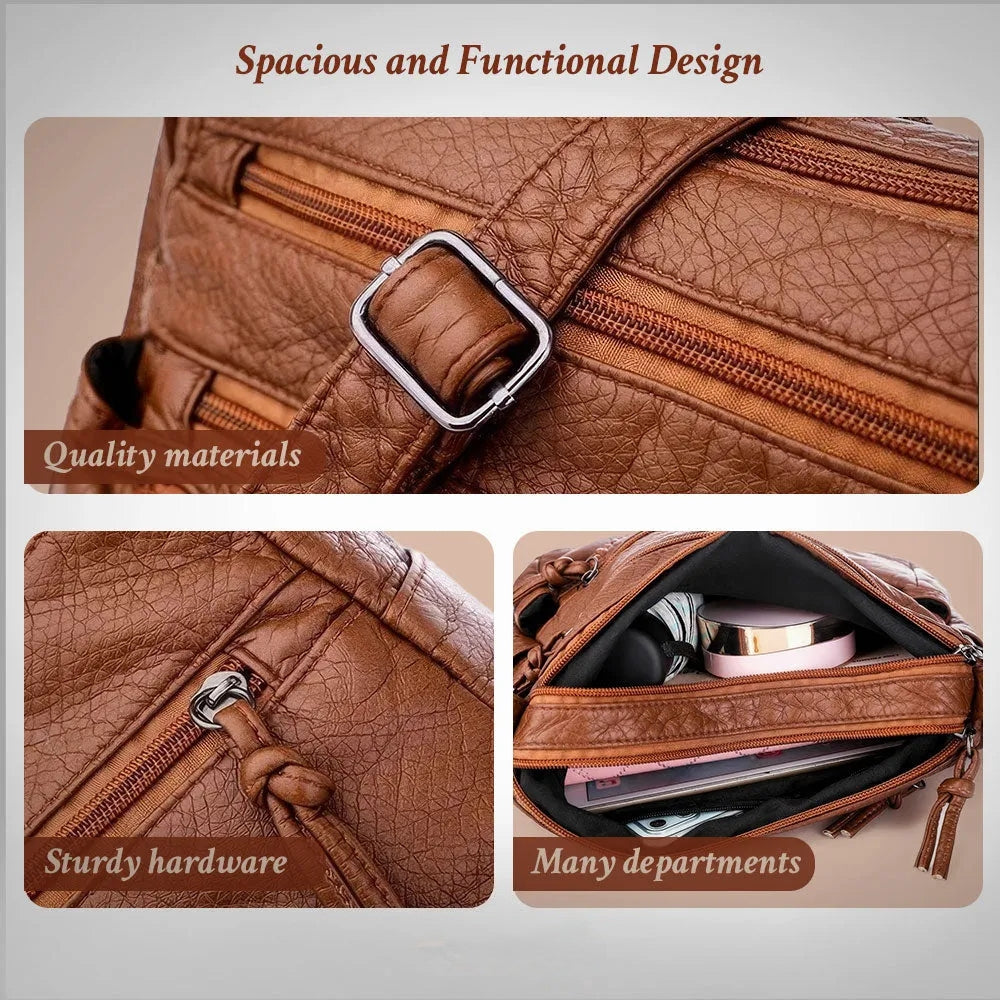 Women's Calfskin Leather Shoulder Bag