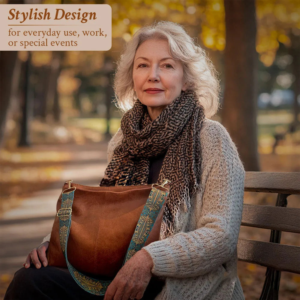 Women's Calfskin Leather Shoulder Bag