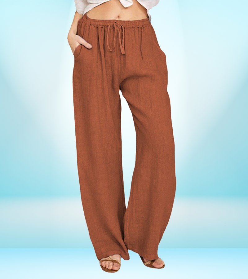 Women's Casual Loose-Fit Cotton Linen Pants