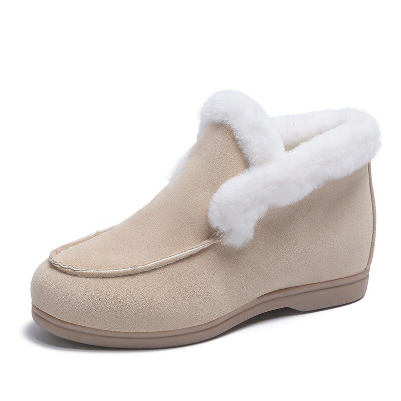 Women Orthopedic Boots Thick Plush Slip-ons