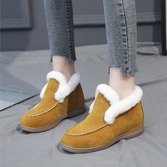 Women Orthopedic Boots Thick Plush Slip-ons