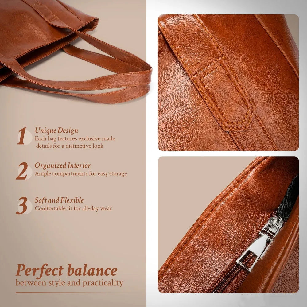 Women's Calfskin Leather Shoulder Bag