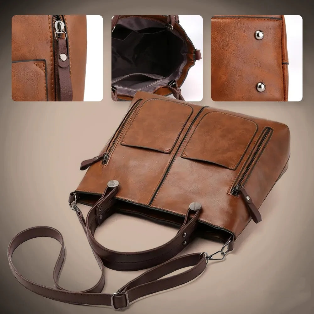 Women's Calfskin Leather Shoulder Bag