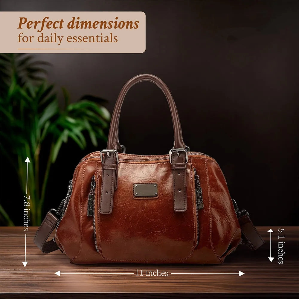 Women's Calfskin Leather Shoulder Bag