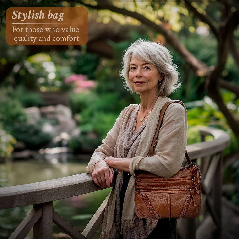 Women's Calfskin Leather Shoulder Bag