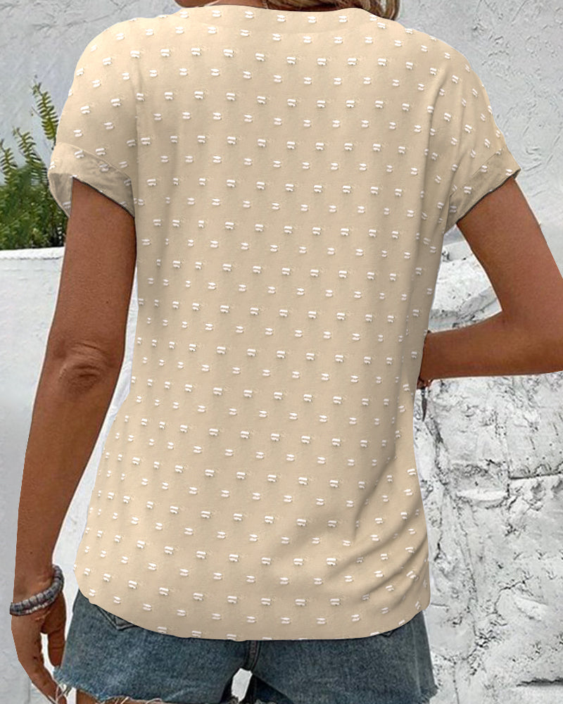 2025 Button Down V-Neck Shirt