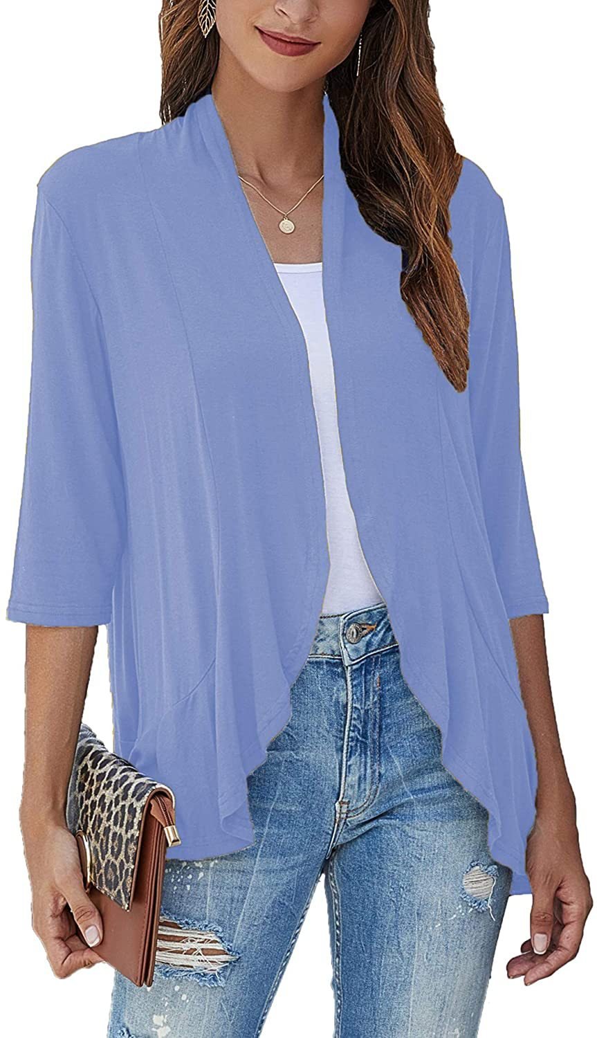 Casual Lightweight Open Front Cardigans