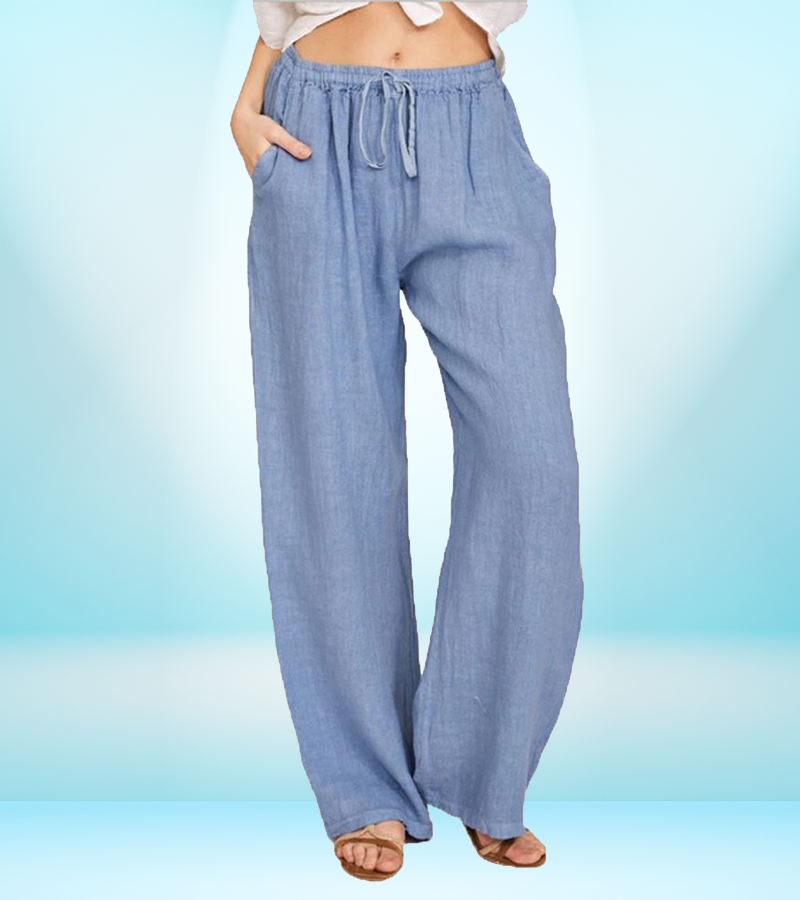 Women's Casual Loose-Fit Cotton Linen Pants