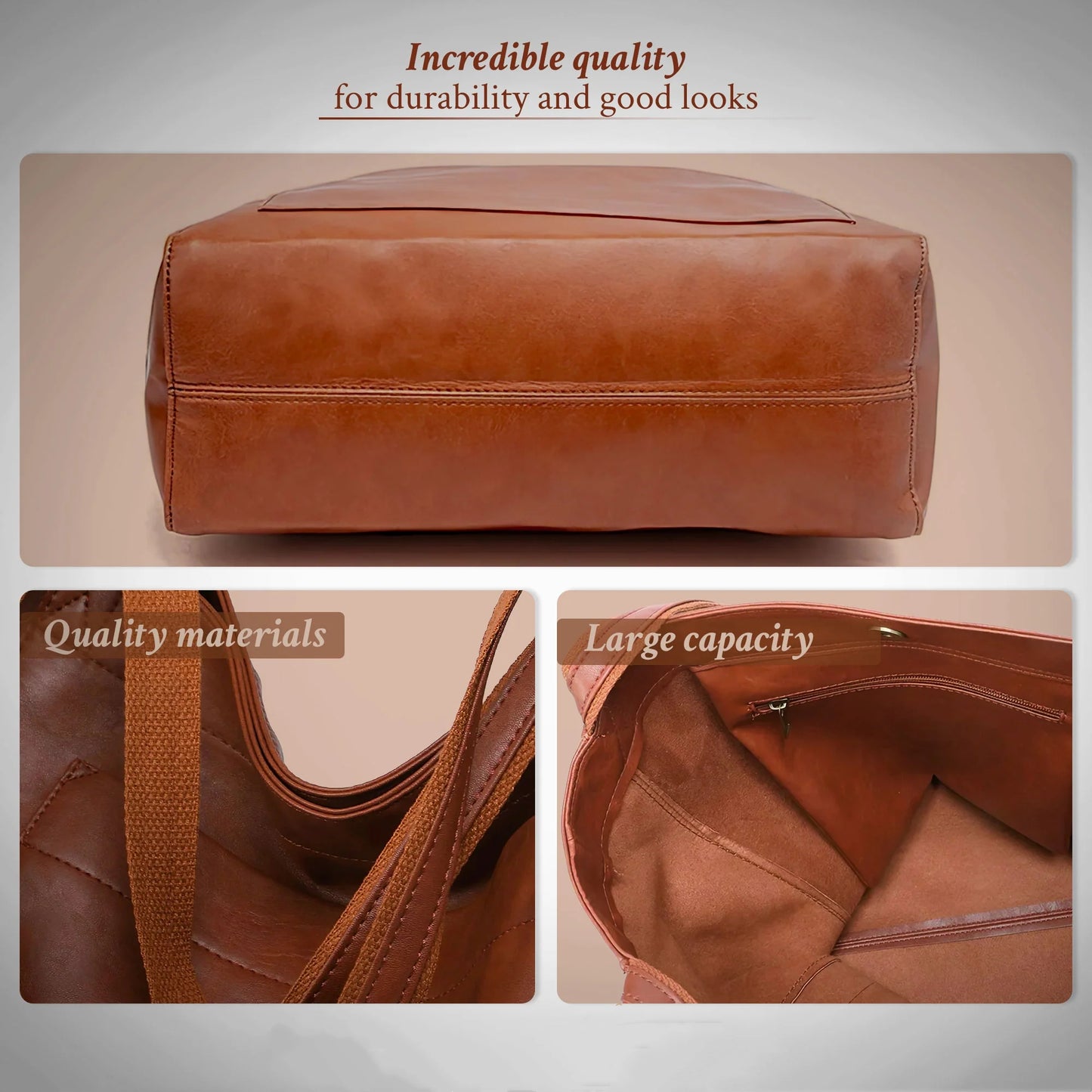 Women's Calfskin Leather Shoulder Bag