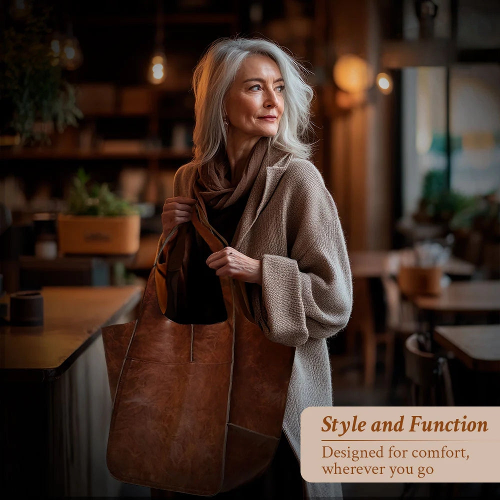 Women's Calfskin Leather Tote Bag