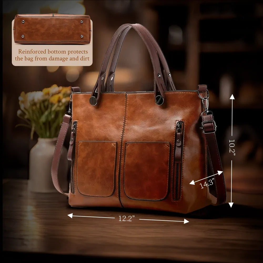Women's Calfskin Leather Shoulder Bag