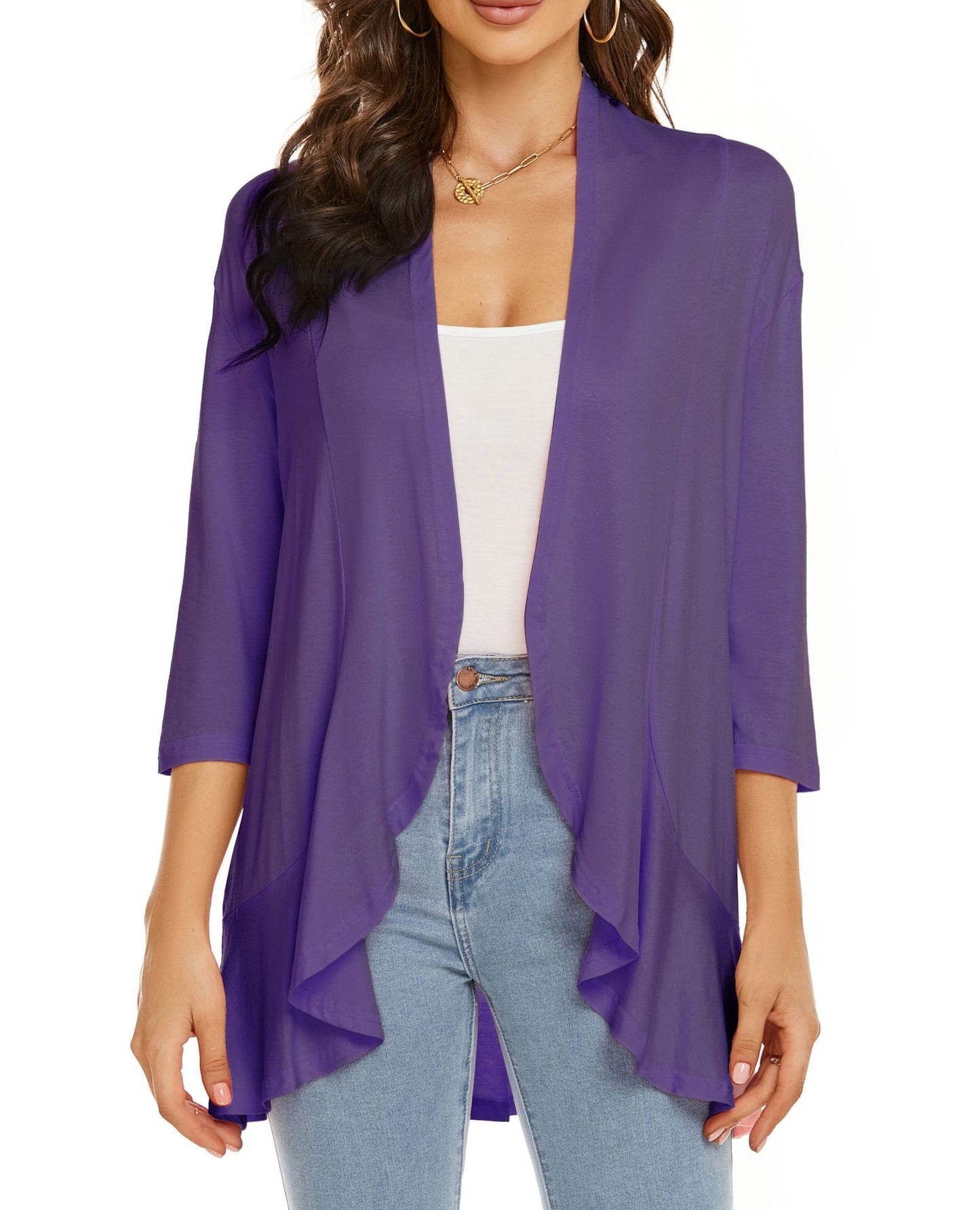 Casual Lightweight Open Front Cardigans