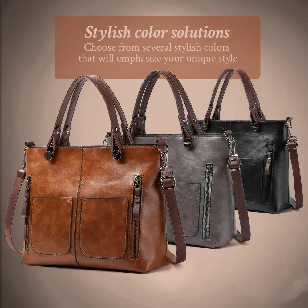 Women's Calfskin Leather Shoulder Bag