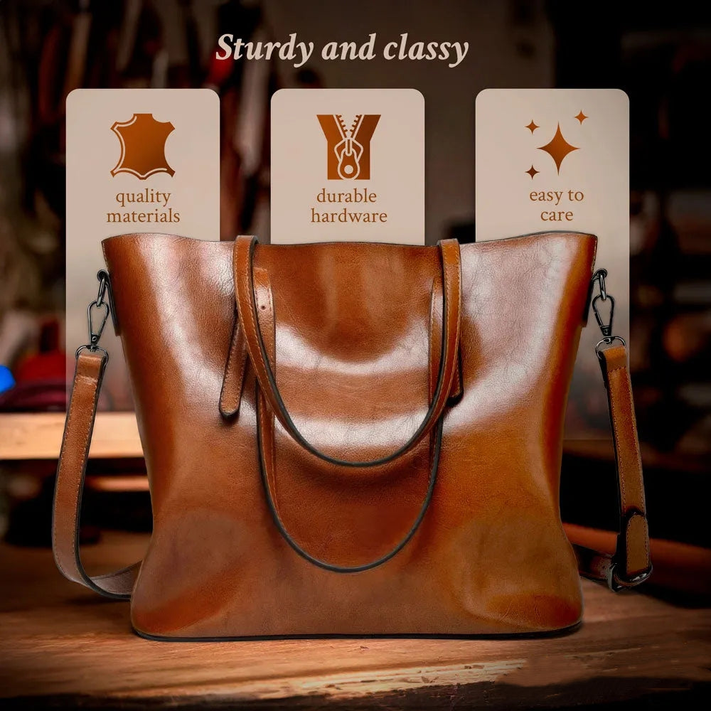 Women's Calfskin Leather Shoulder Bag