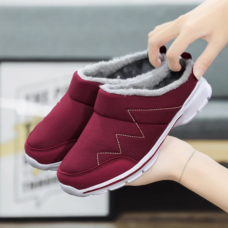 Women Plush Winter Shoes Light Home Fur Slippers