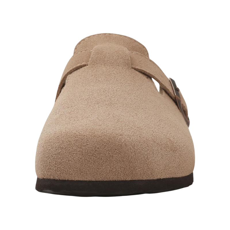 Orthopedic Sandals Women��s Suede Mules Slippers Cork With Arch Support