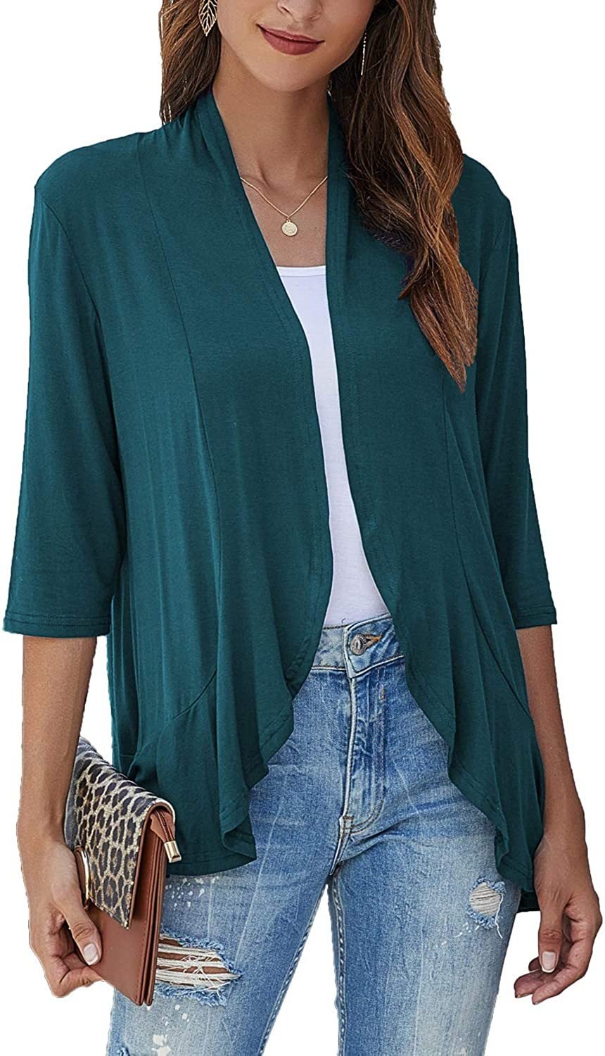 Casual Lightweight Open Front Cardigans