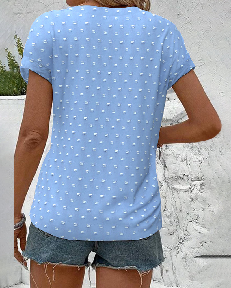 2025 Button Down V-Neck Shirt