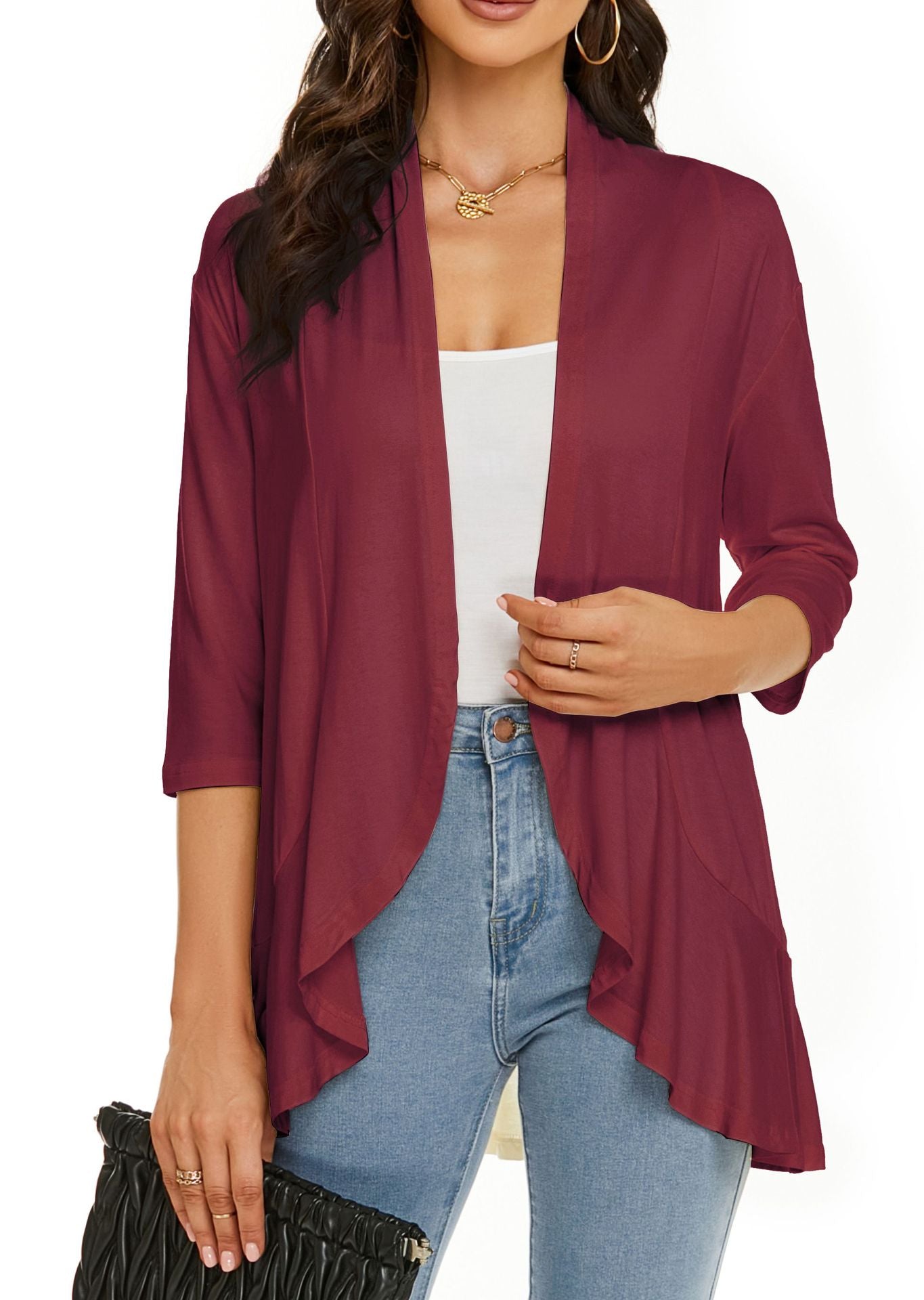 Casual Lightweight Open Front Cardigans