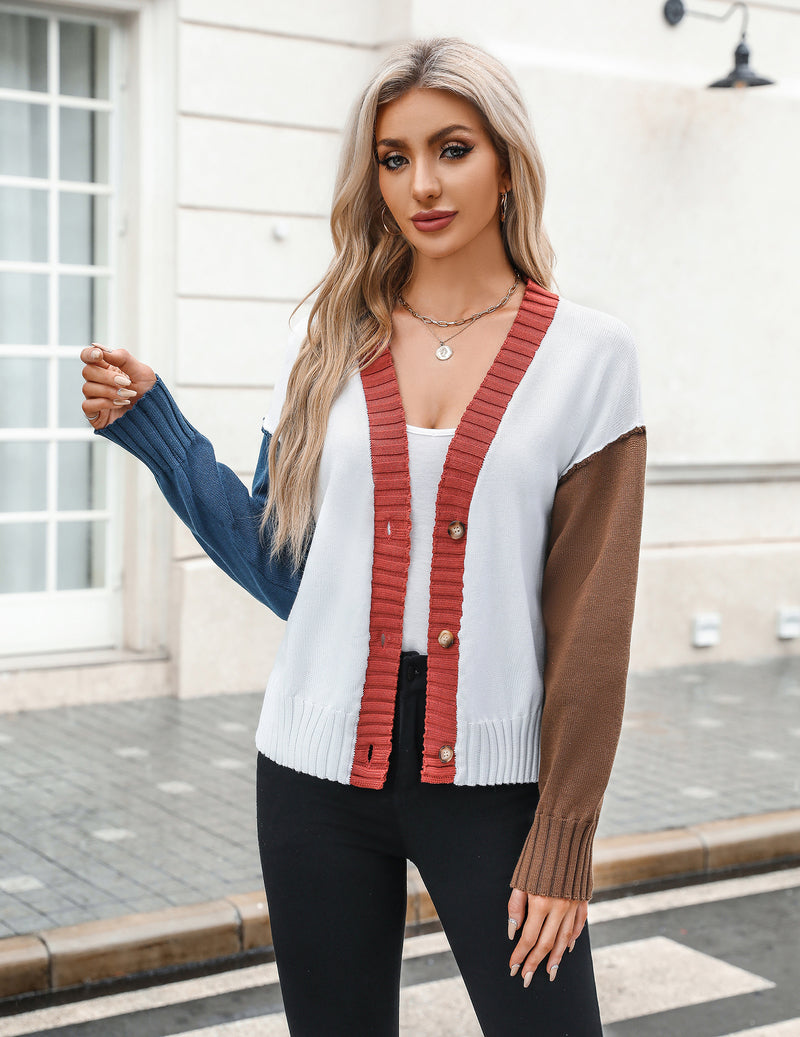 Zeagoo Women's Cropped Cardigan 2024 Fall Button Sweaters