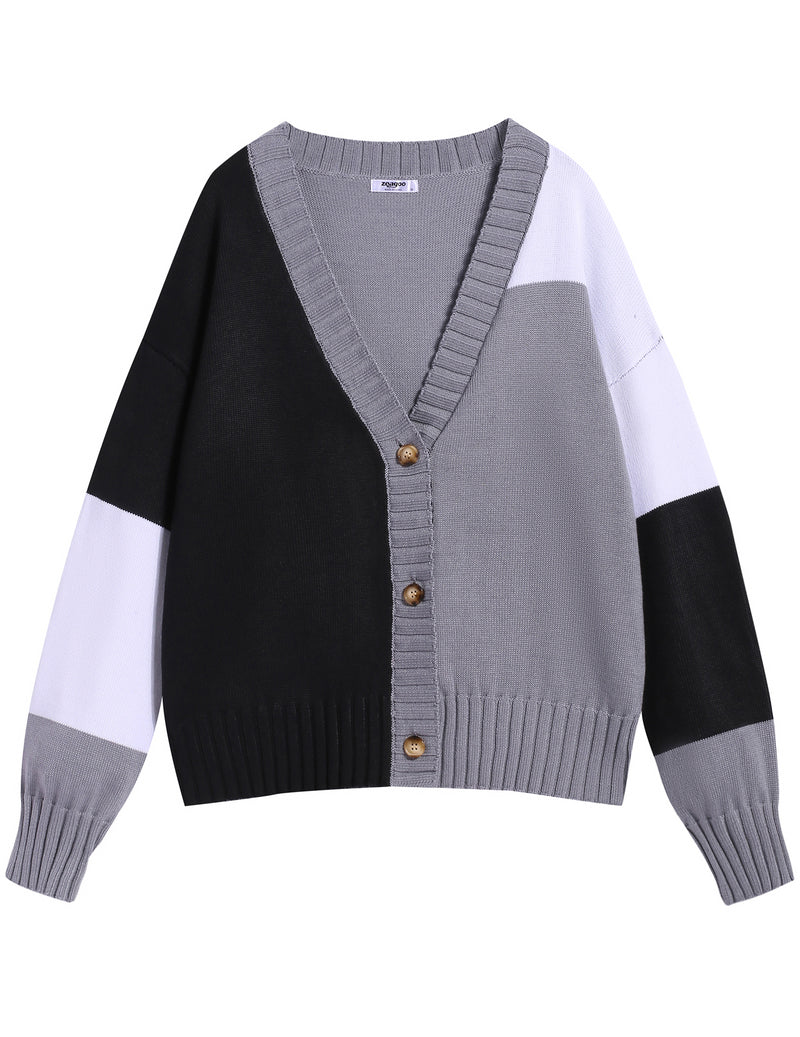 Zeagoo Women's Cropped Cardigan 2024 Fall Button Sweaters