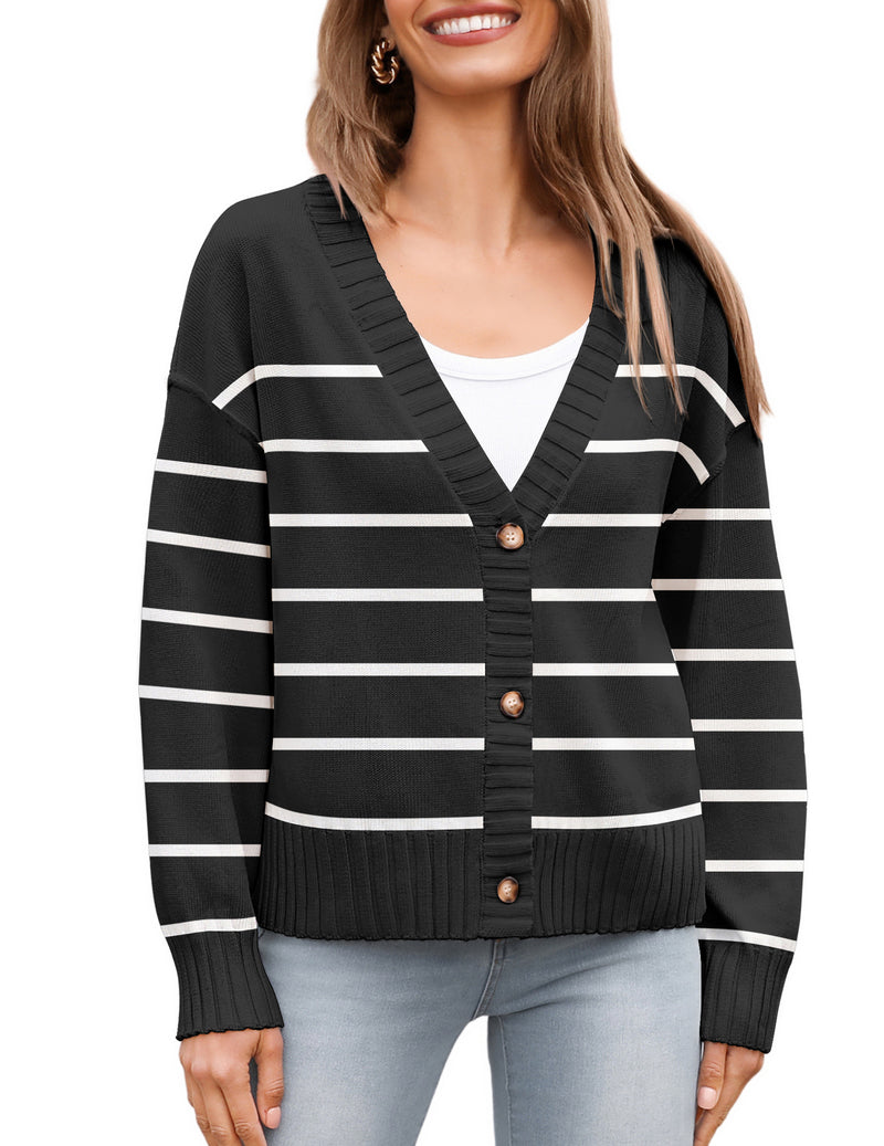 Zeagoo Women's Cropped Cardigan 2024 Fall Button Sweaters