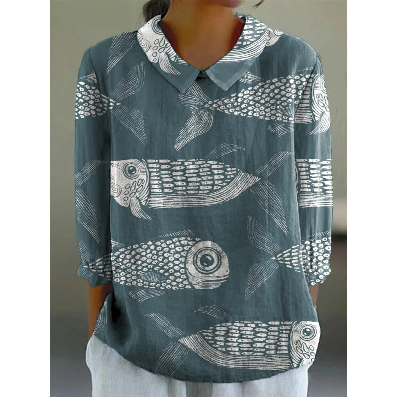 Summer Ease Lightweight Printed Blouse