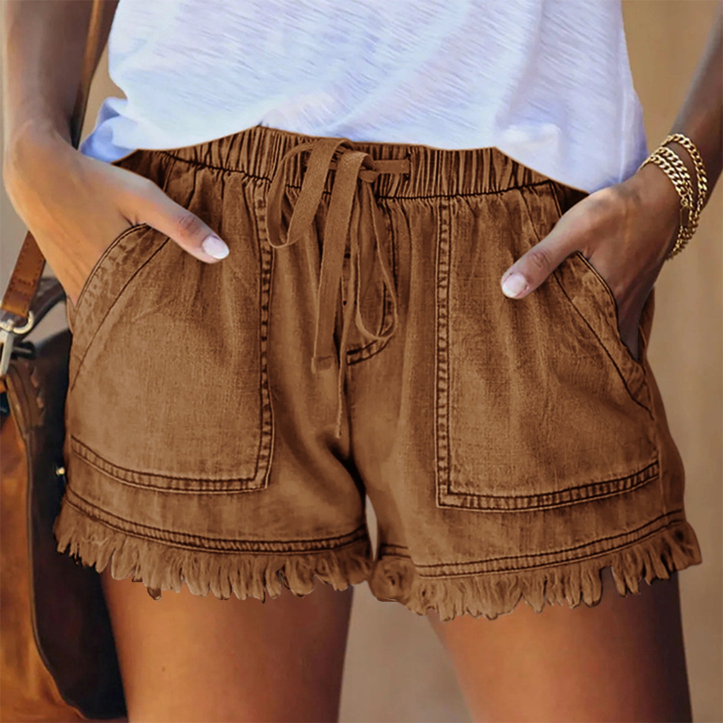 Women's High-Waisted Denim Shorts – Casual, Flattering, Summer-Ready