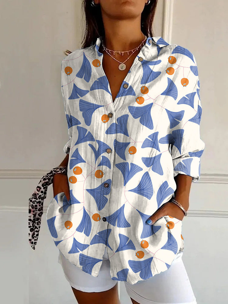 Floral Breeze Cotton-Linen Shirt – Lightweight, Breathable, Effortlessly Chic