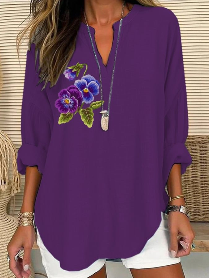 Women's Casual Cotton Blouse — Everyday Comfort with Effortless Style