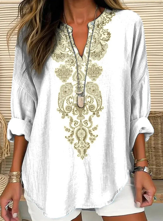 Women's Floral Print Blouse — Romantic, Breezy & Feminine