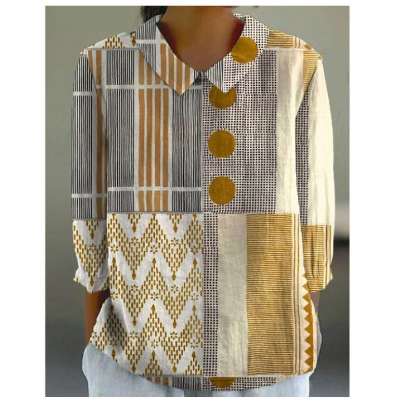 Summer Ease Lightweight Printed Blouse