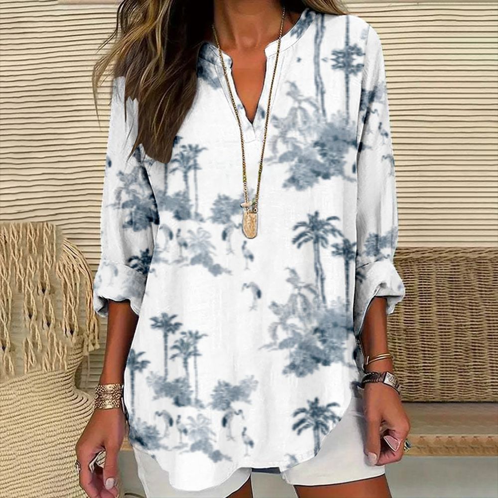Women's Casual Floral Print Blouse — Lightweight, Stylish & Breezy