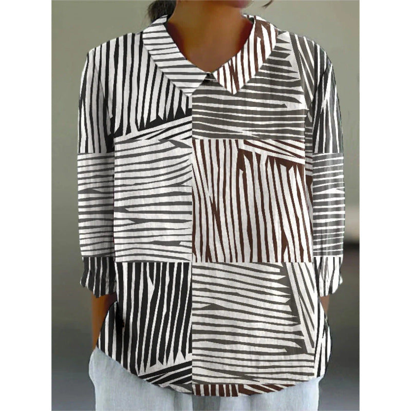 Summer Ease Lightweight Printed Blouse