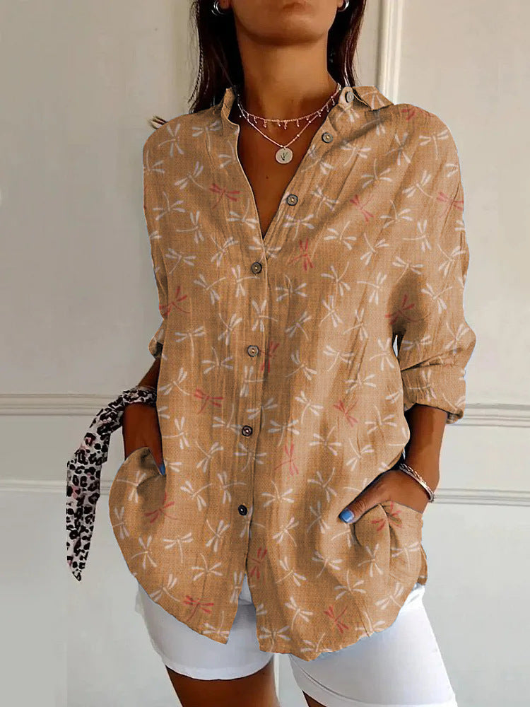 Floral Breeze Cotton-Linen Shirt – Lightweight, Breathable, Effortlessly Chic