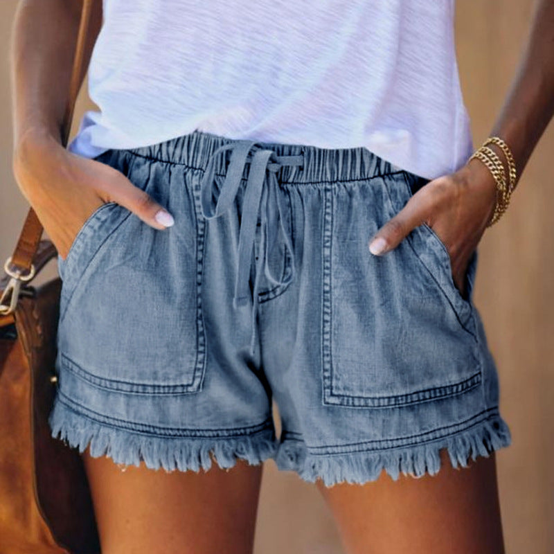 Women's High-Waisted Denim Shorts – Casual, Flattering, Summer-Ready