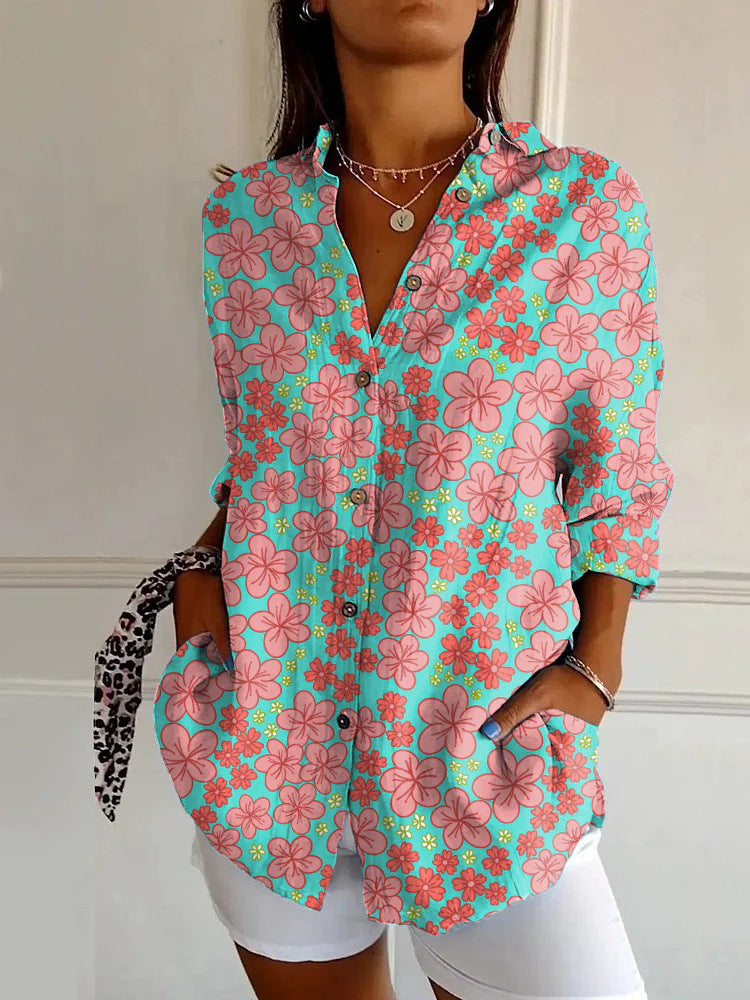 Floral Breeze Cotton-Linen Shirt – Lightweight, Breathable, Effortlessly Chic